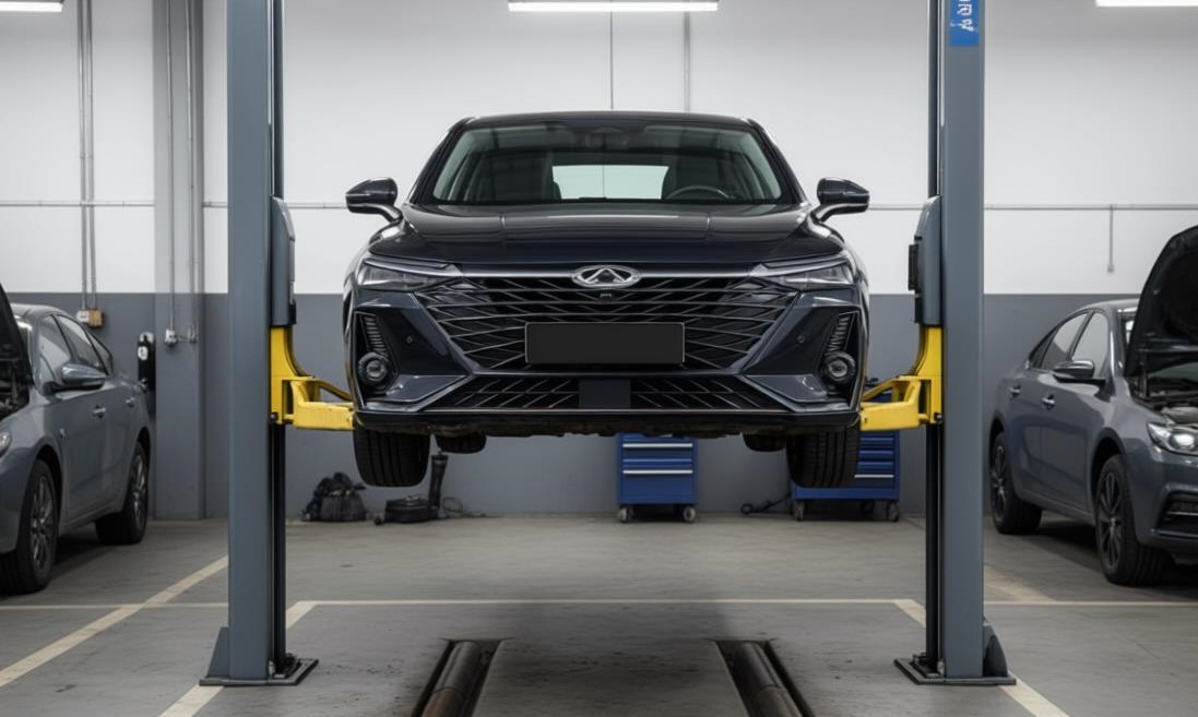 chery arrizo 8 в автосервисе на обслуживании