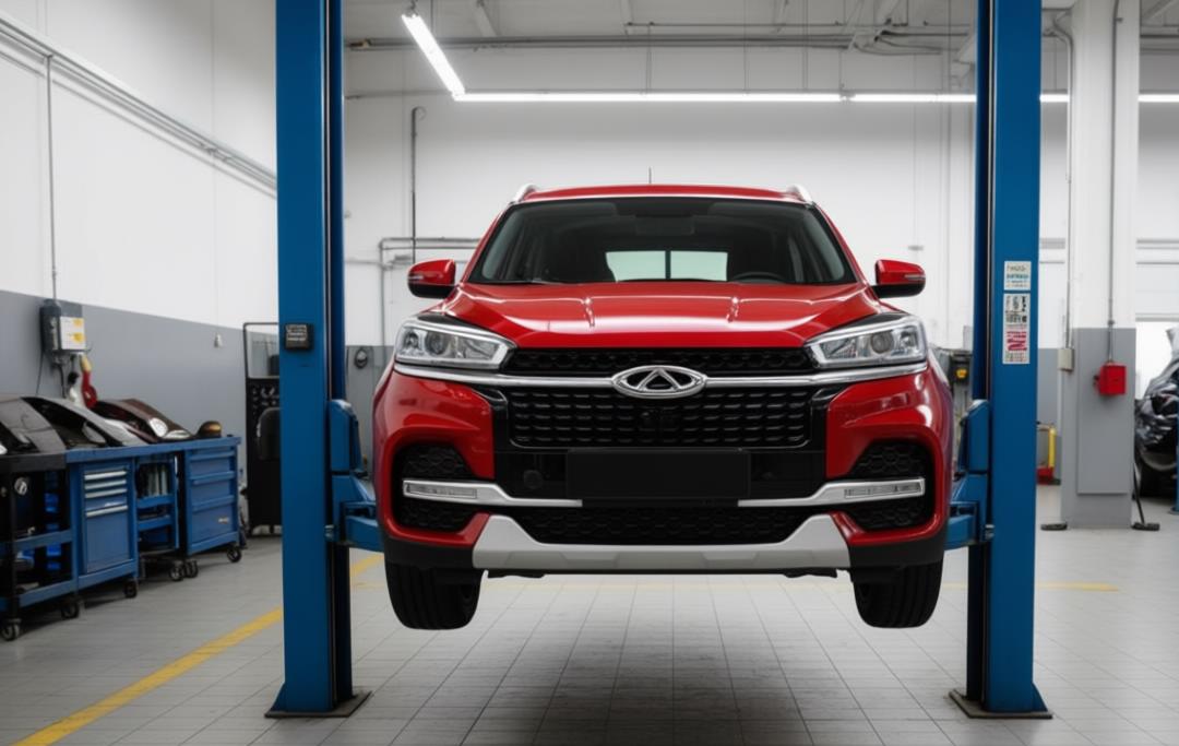 chery tiggo 8 в автосервисе на ремонте