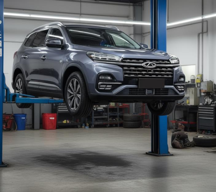 chery tiggo 8 в автосервисе на обслуживании