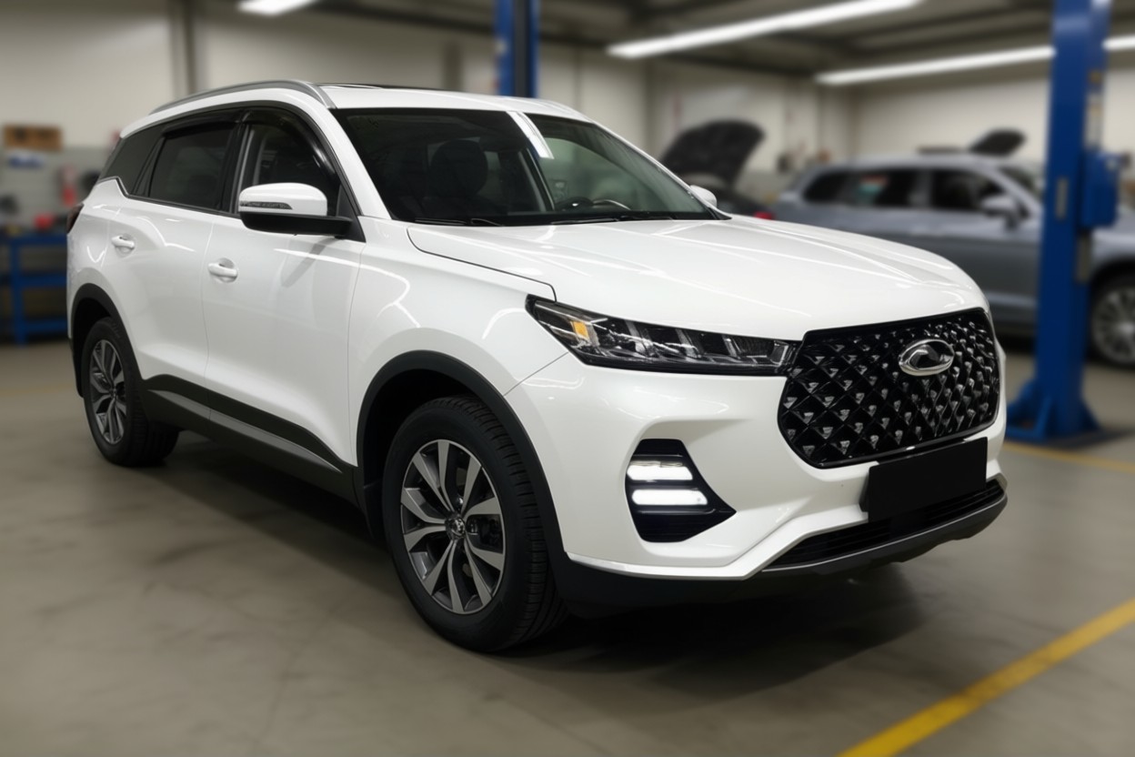 Chery Tiggo 7 Pro после ремонта кузова в автотехцентре