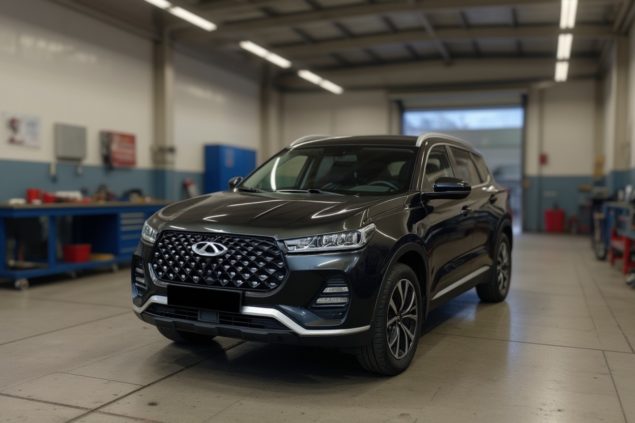 Chery Tiggo 7 Pro после ремонта кондиционера в автотехцентре