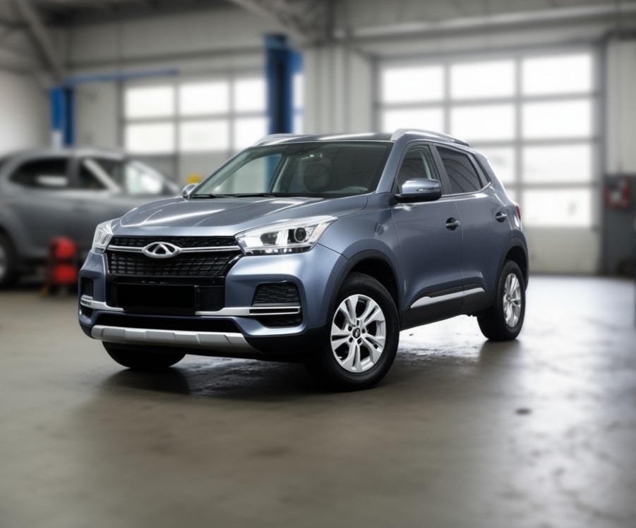 Chery Tiggo 4 готовится к ремонту рулевой рейки в автотехцентре