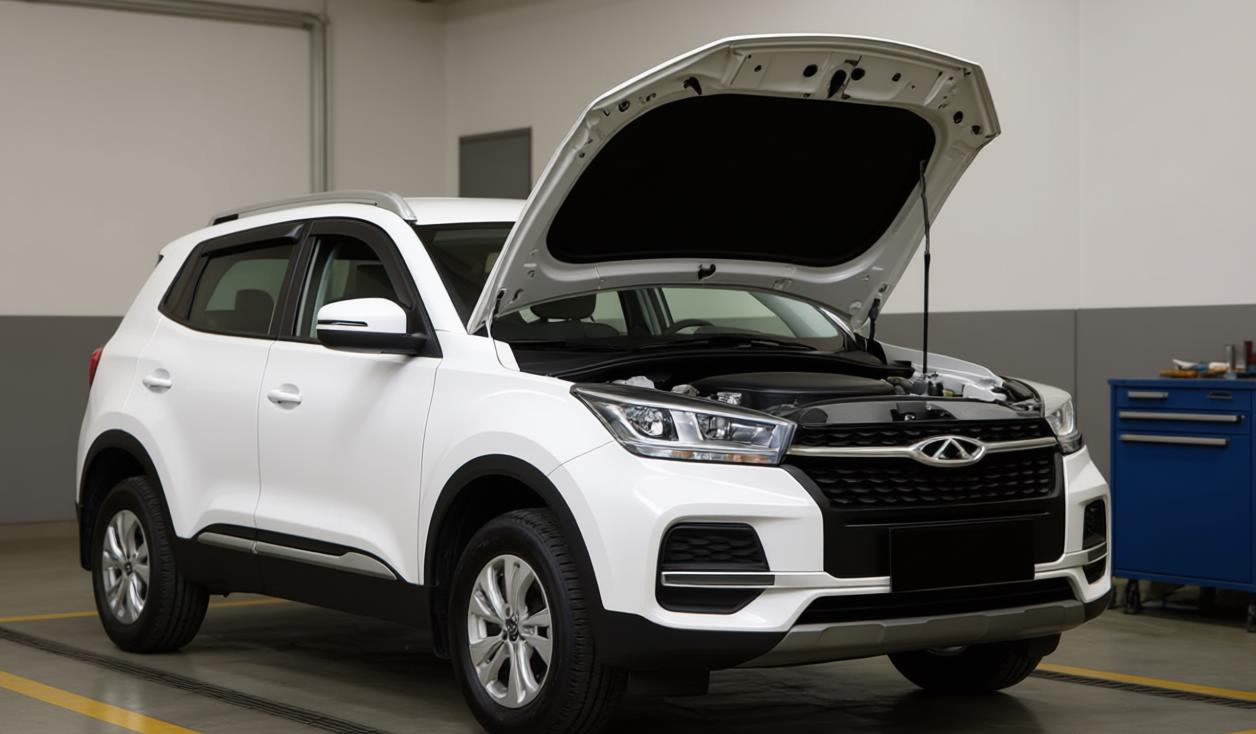 Chery Tiggo 4 в автосервисе на ремонте