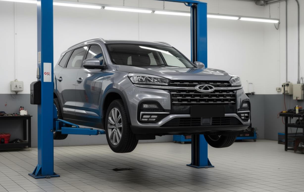 chery tiggo 8 в автосервисе на обслуживании