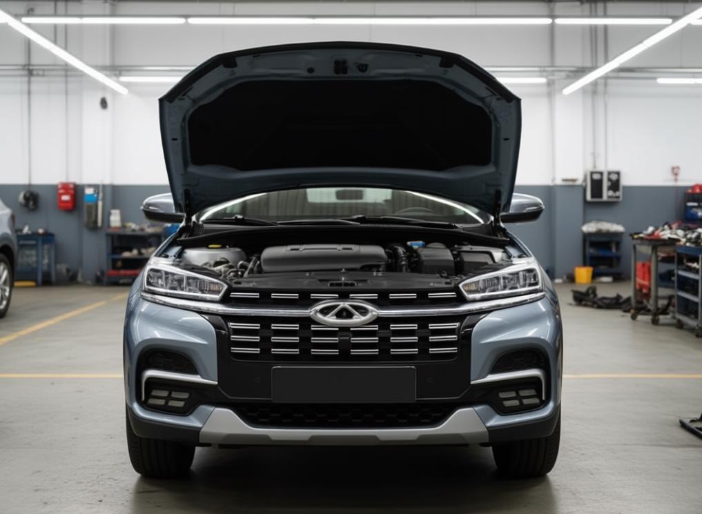 chery tiggo 8 в автосервисе на ремонте