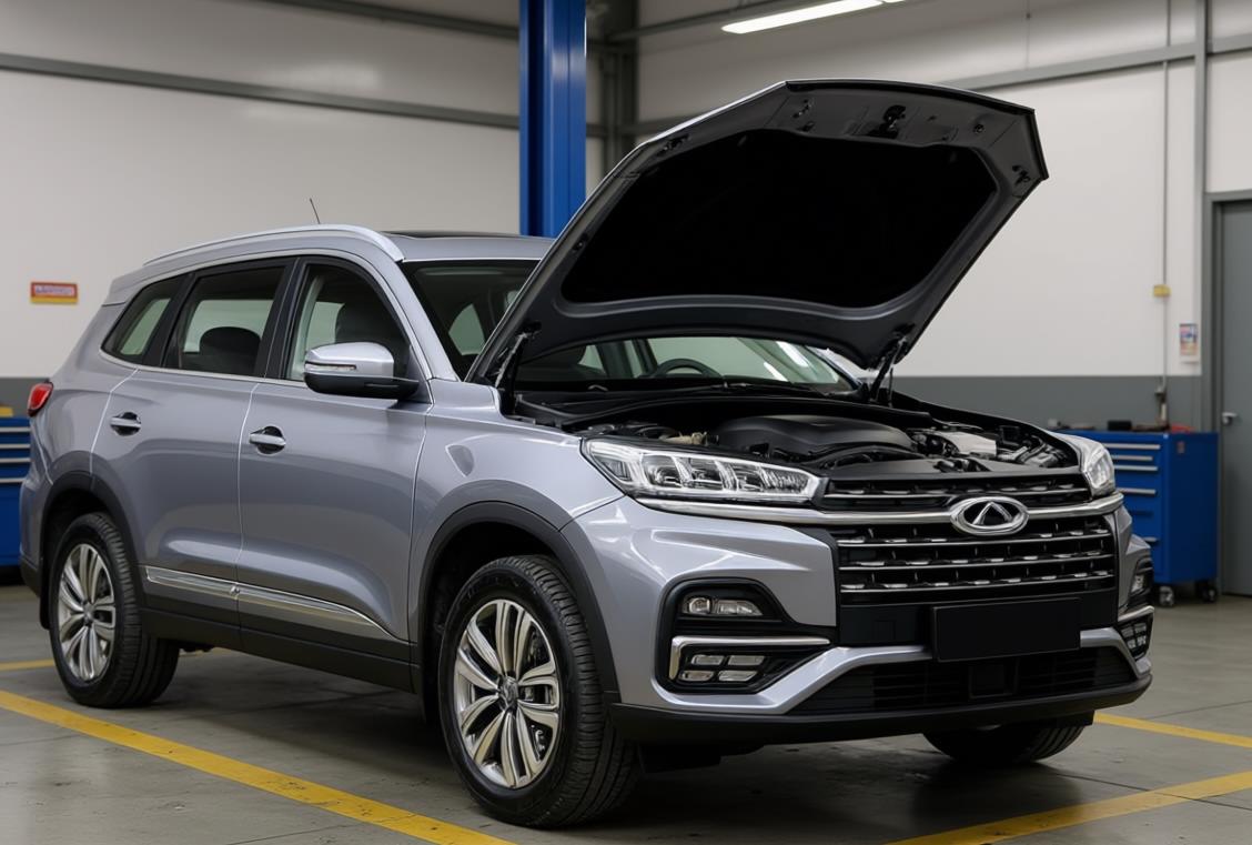 chery tiggo 8 в автосервисе на обслуживании