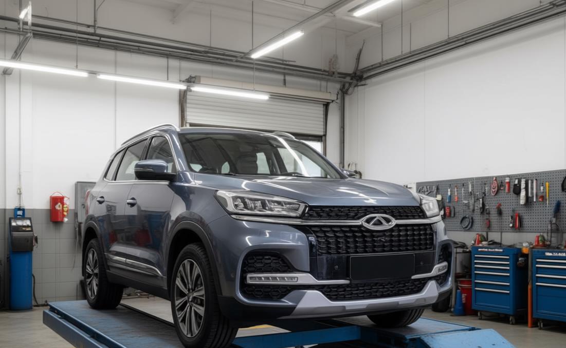 chery tiggo 8 в автосервисе на обслуживании