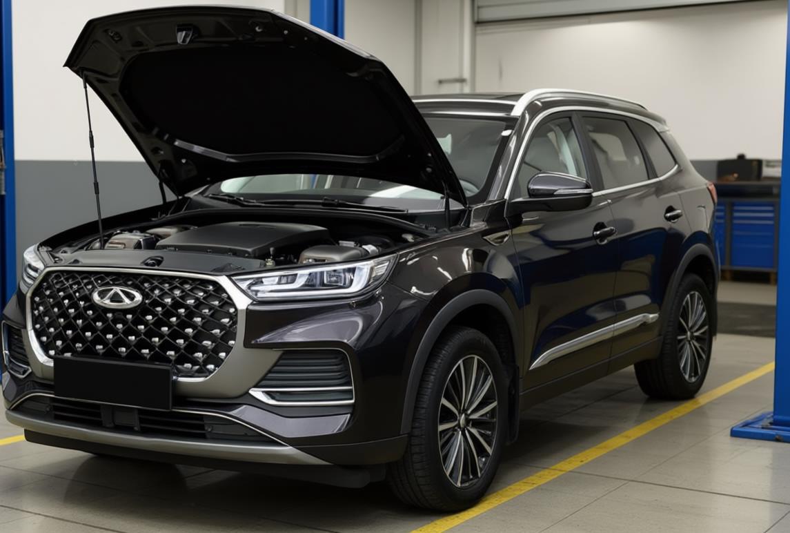 chery tiggo 8 pro max в автосервисе на обслуживании