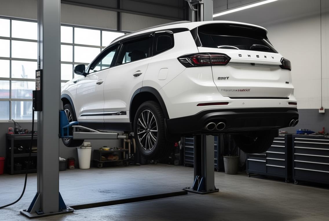 chery tiggo 8 pro max в автосервисе на обслуживании