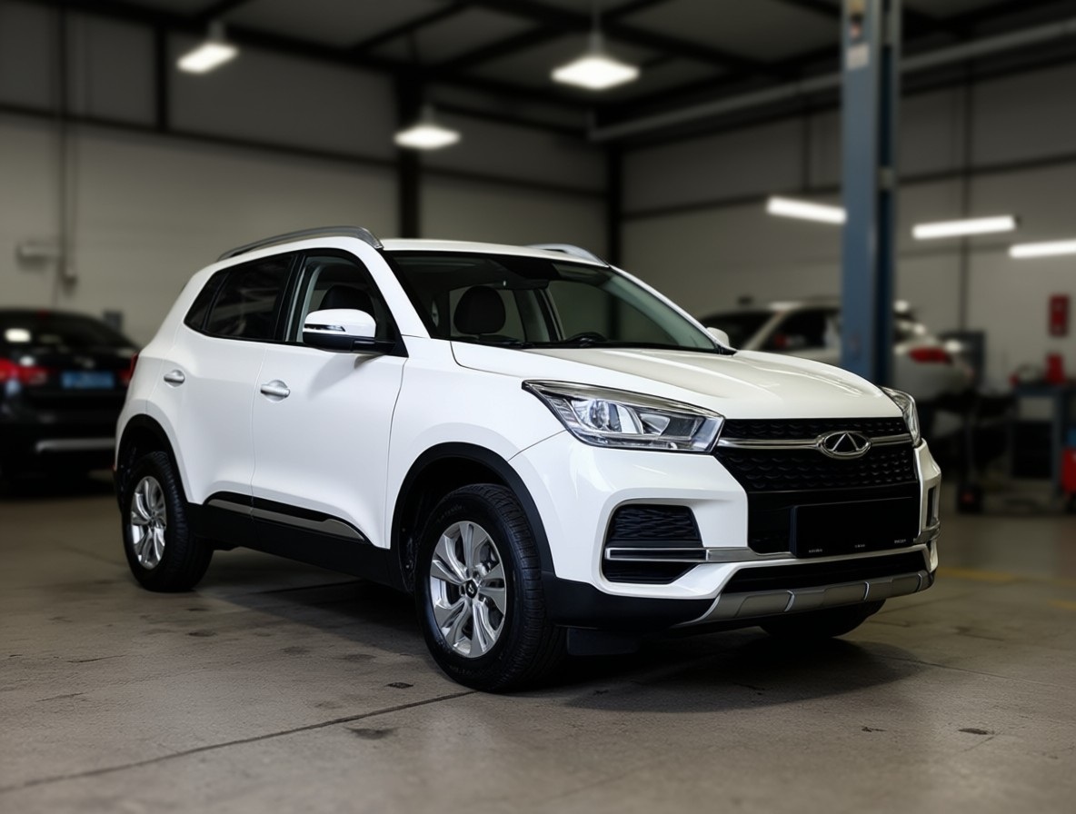 Chery Tiggo 4 после замены бампера в автотехцентре