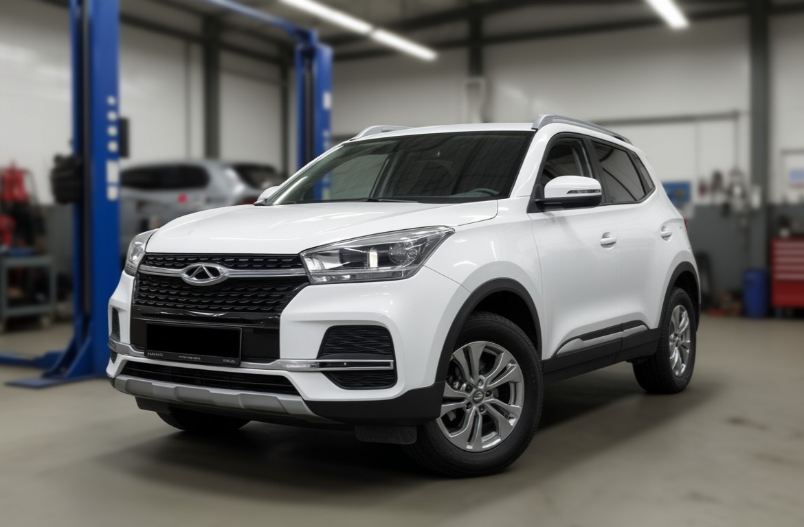 Chery Tiggo 4 готовится к замене цепи ГРМ в автотехцентре