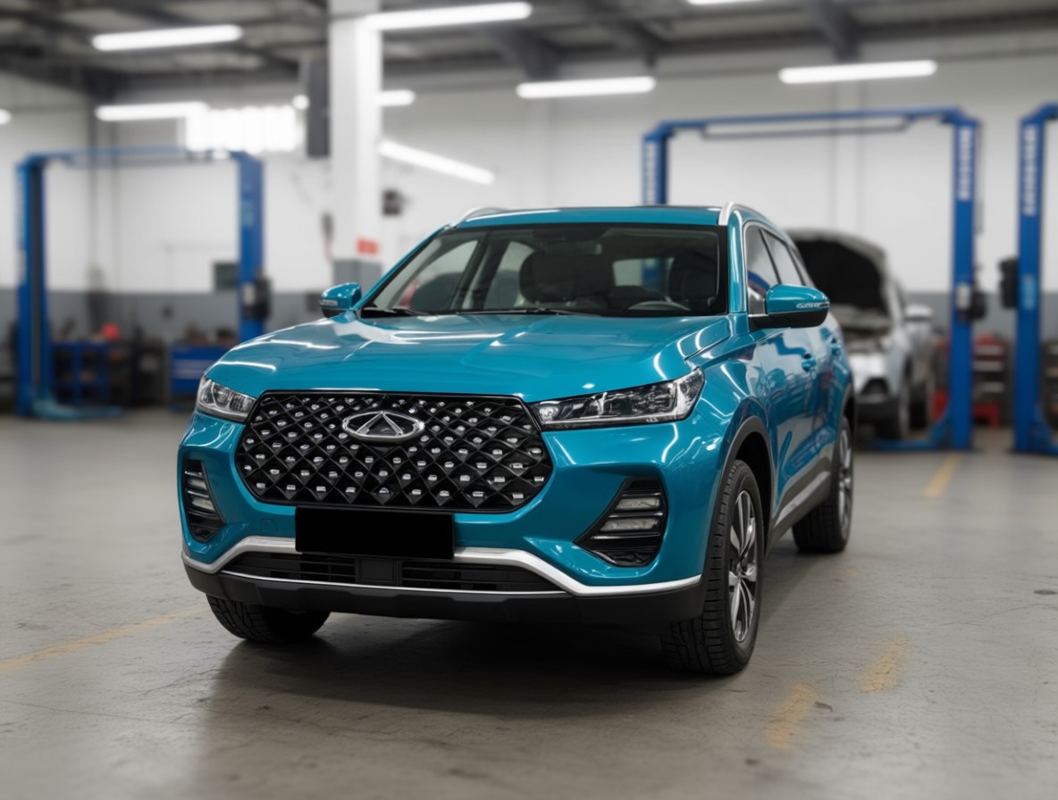 Chery Tiggo 7 Pro после замены компрессора кондиционера в автотехцентре