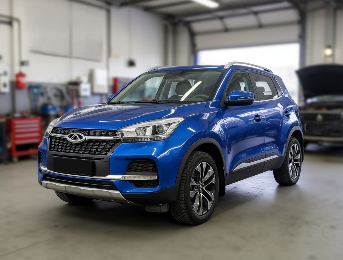 Chery Tiggo 4 после замены лобового стекла в автотехцентре