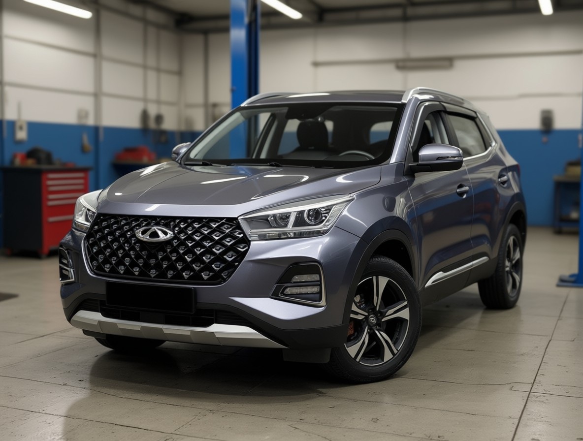 Chery Tiggo 4 после замены пружин в автотехцентре