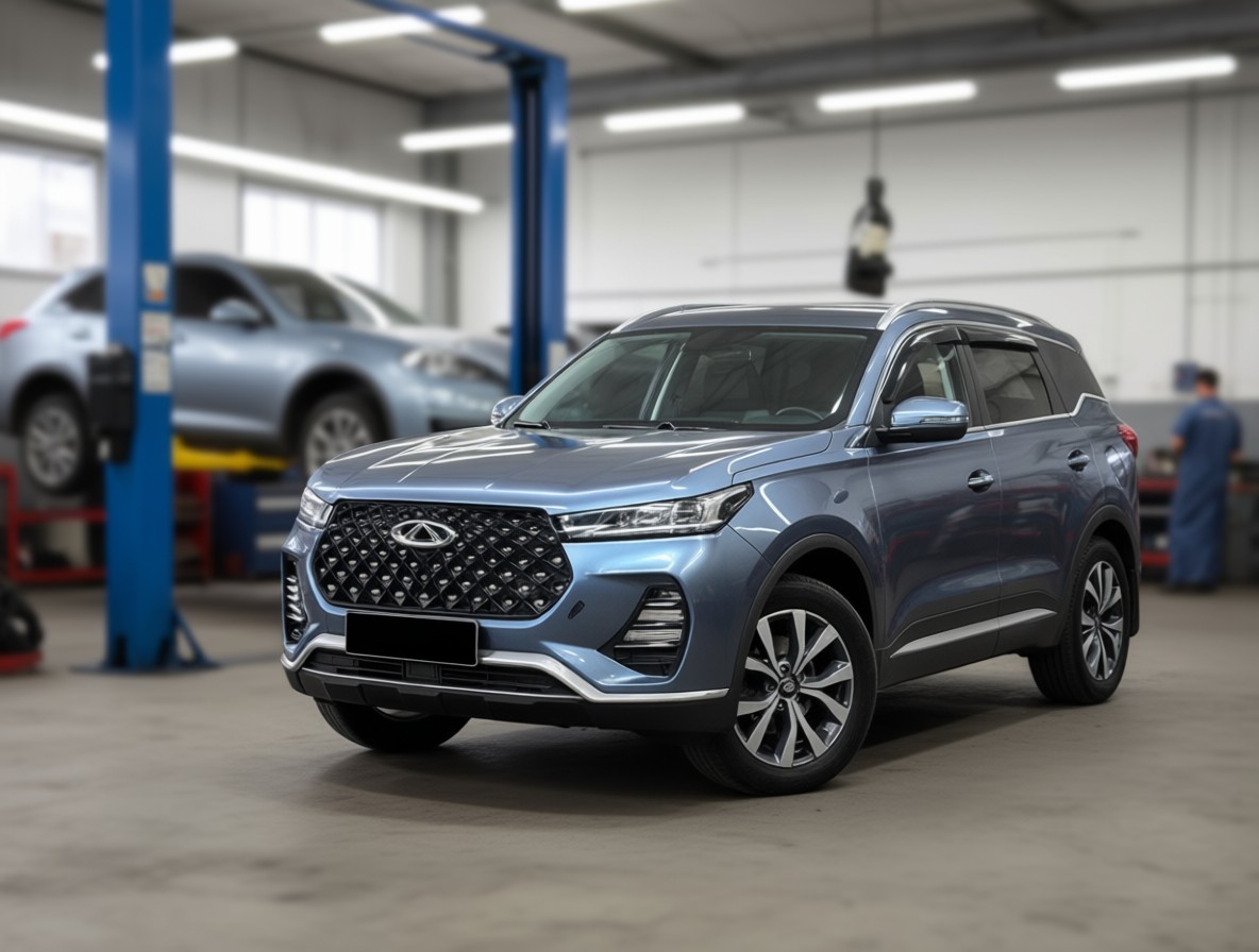 Chery Tiggo 7 Pro после замены радиатора в автотехцентре