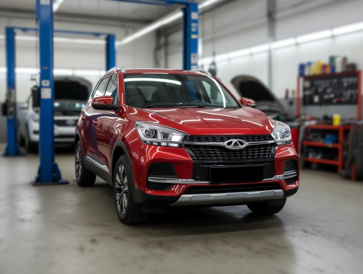 Chery Tiggo 4 после замены радиатора в автотехцентре