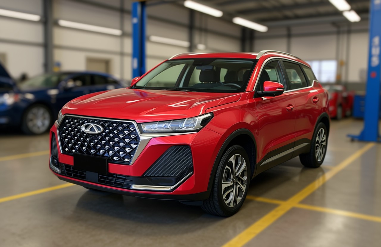 Chery Tiggo 7 Pro после замены ремня генератора в автотехцентре