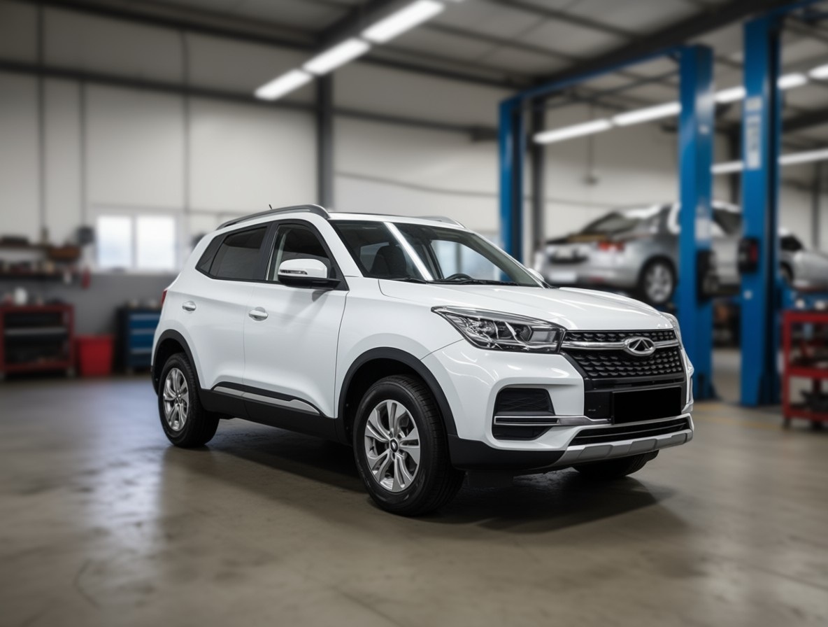 Chery Tiggo 4 после замены рулевых тяг в автотехцентре