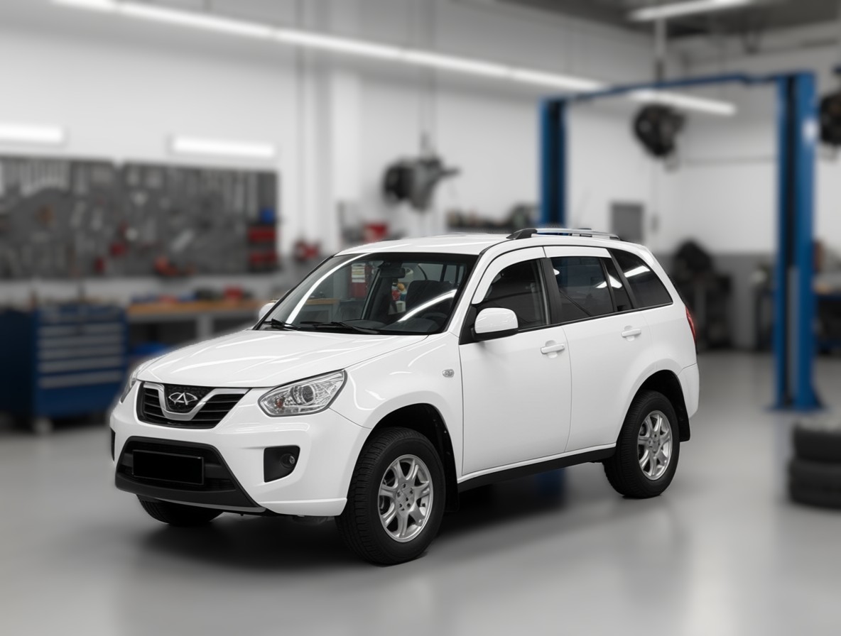 Chery Tiggo T11 готовится к замене рычага в автотехцентре
