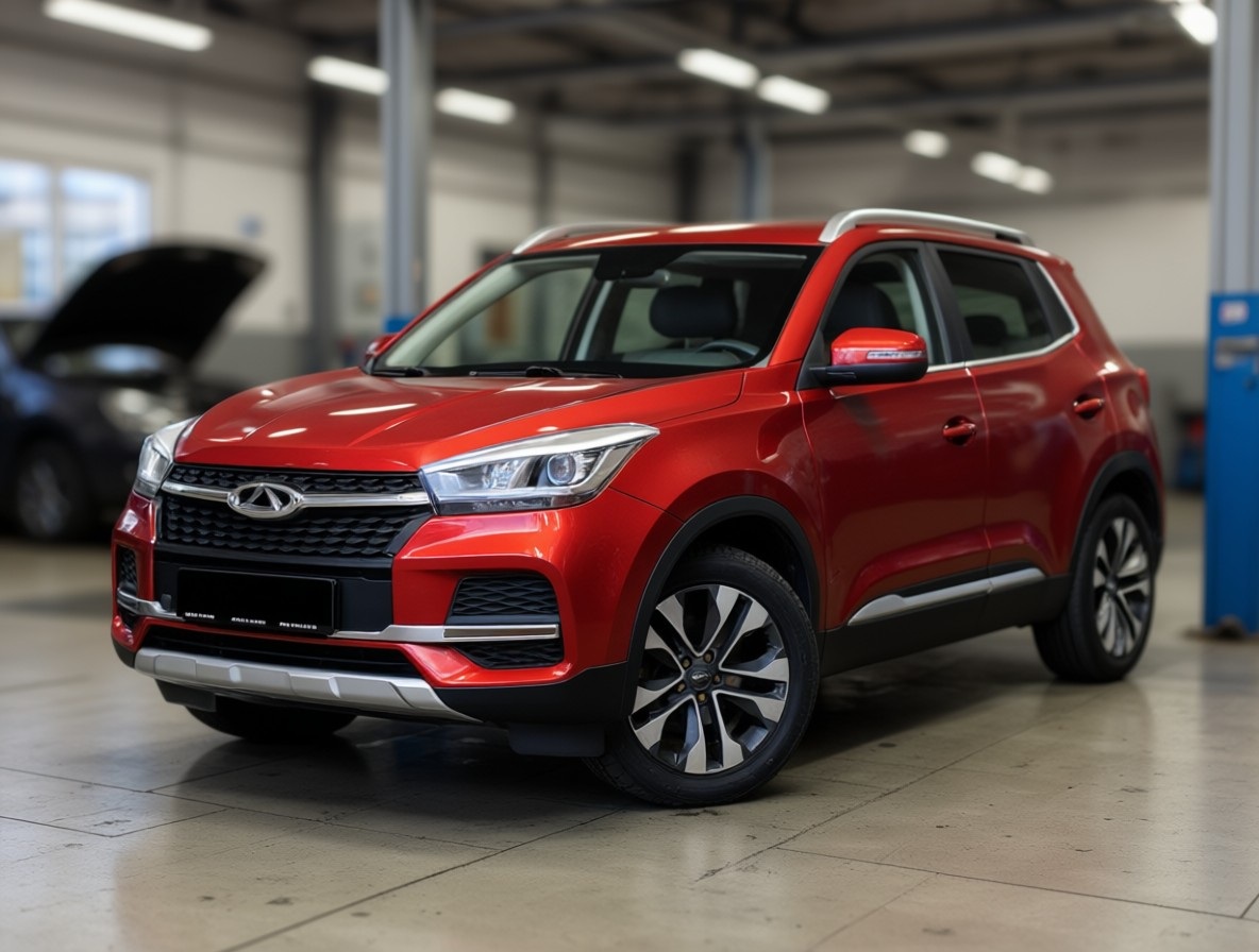 Chery Tiggo 4 после замены рычага в автотехцентре