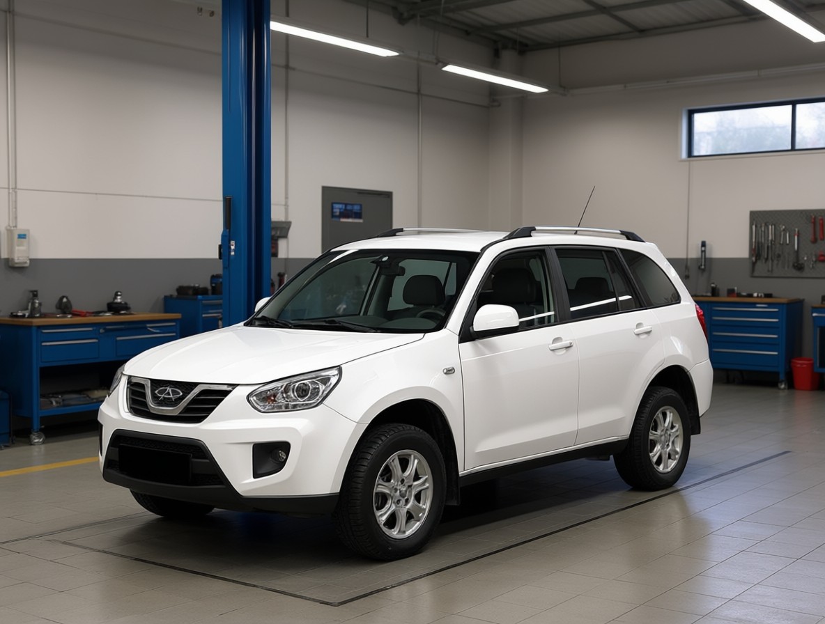 Chery Tiggo T11 готовится к замене сцепления в автотехцентре