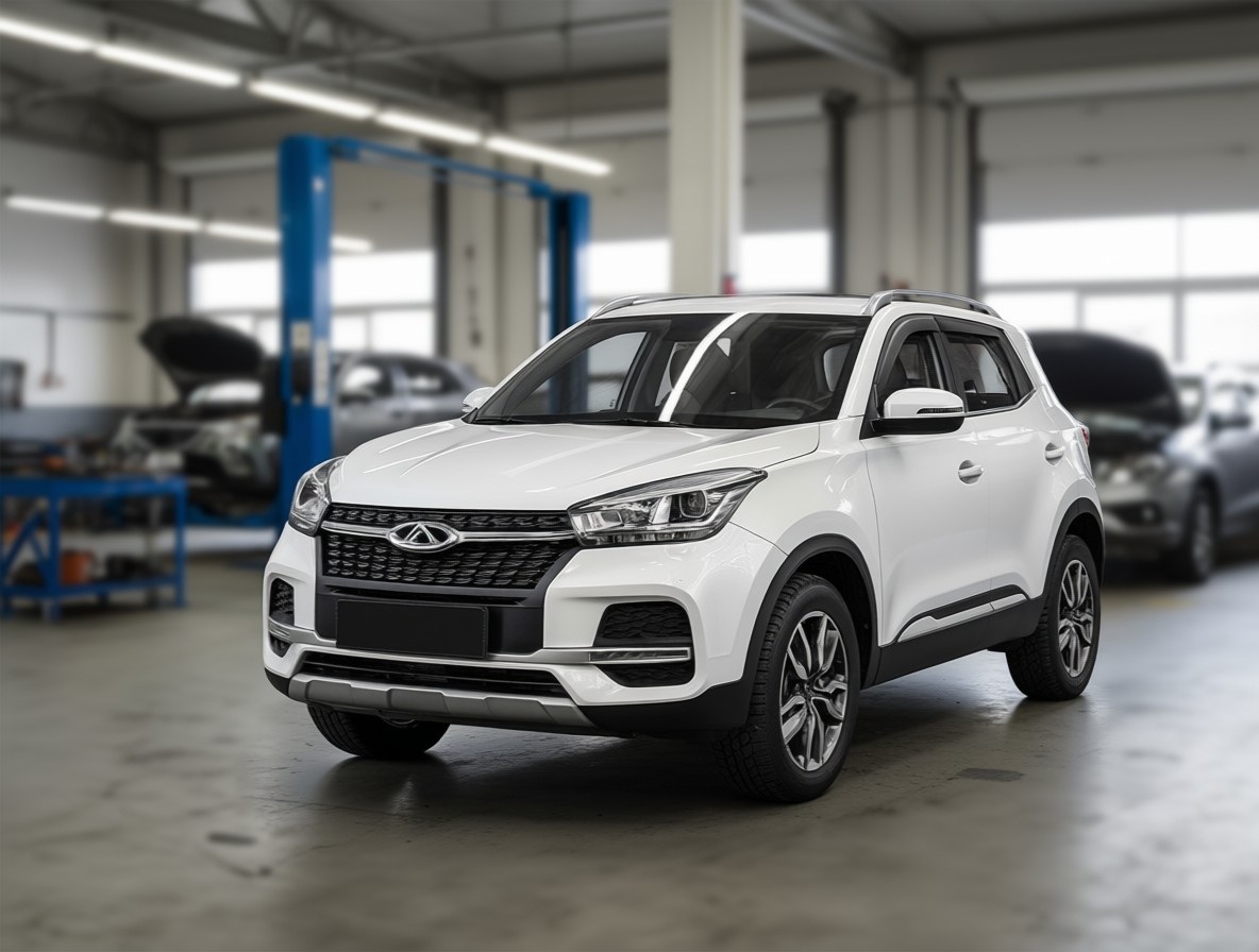 Chery Tiggo 4 после замены тормозных дисков в автотехцентре
