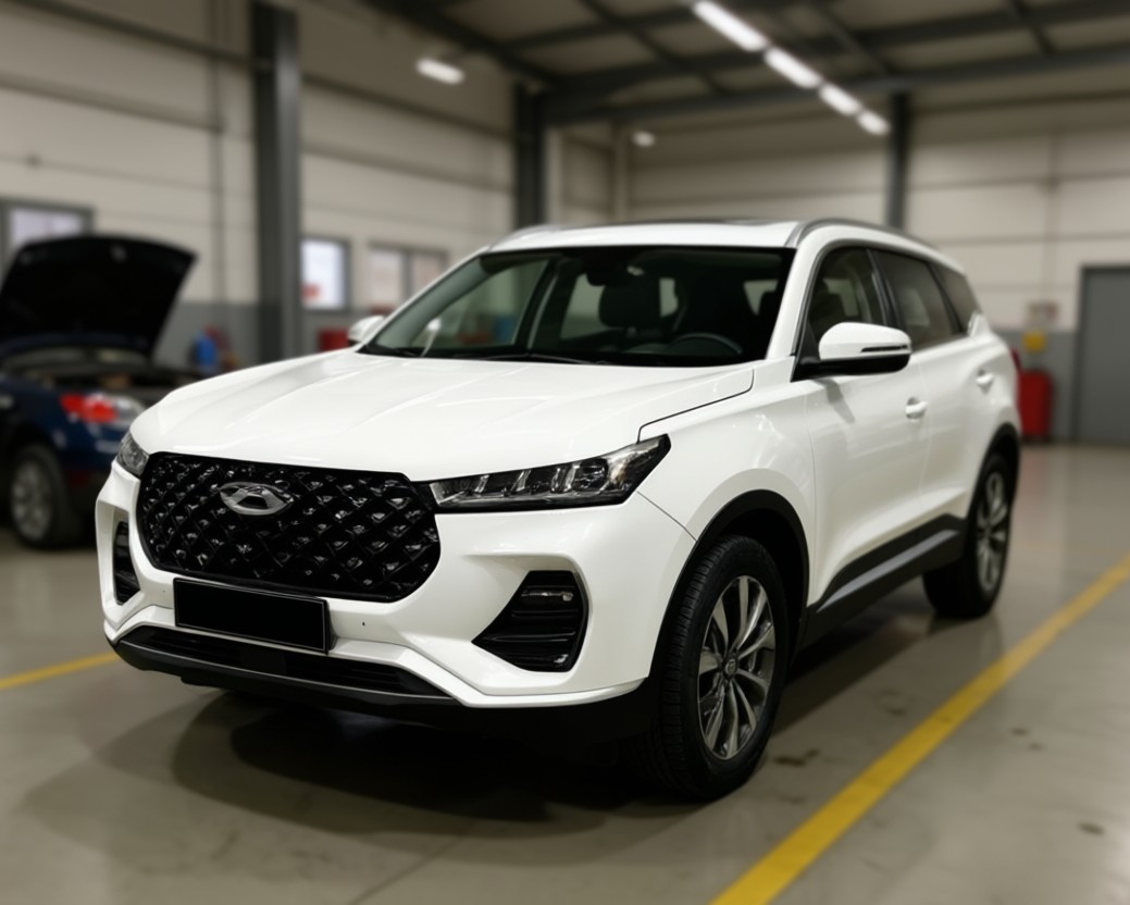 Chery Tiggo 7 Pro готовится к замене турбины в автотехцентре