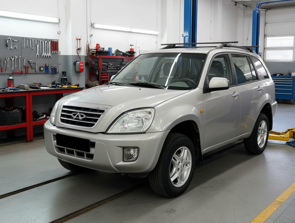 Chery Tiggo T11 после замены воздушного фильтра в автотехцентре