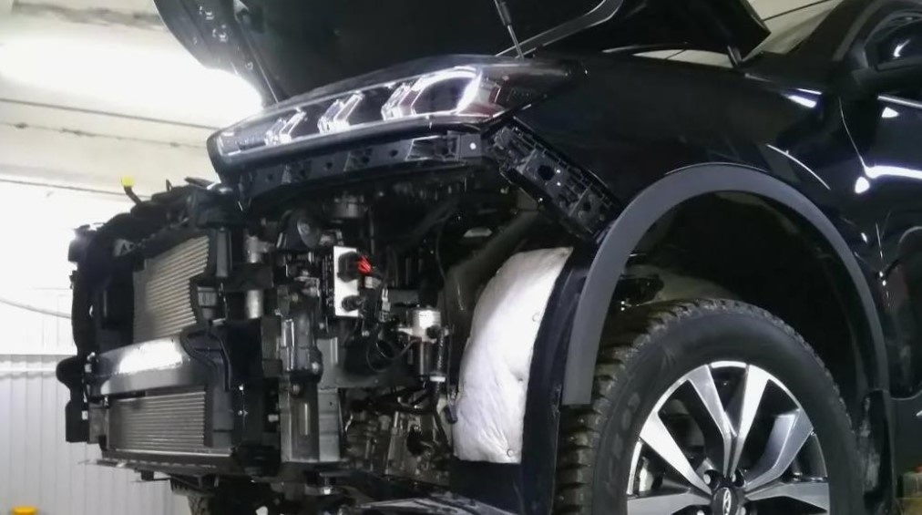 замена бампера chery