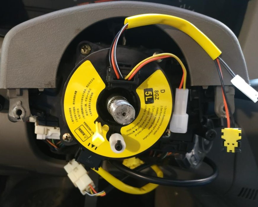 Замена подрулевого шлейфа чери