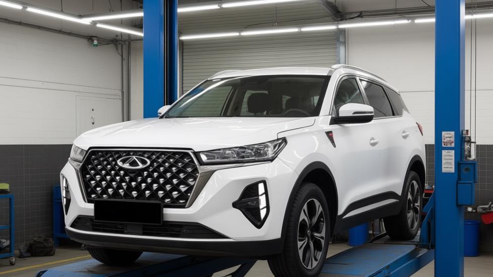 chery tiggo 7 pro max в автосервисе на ремонте