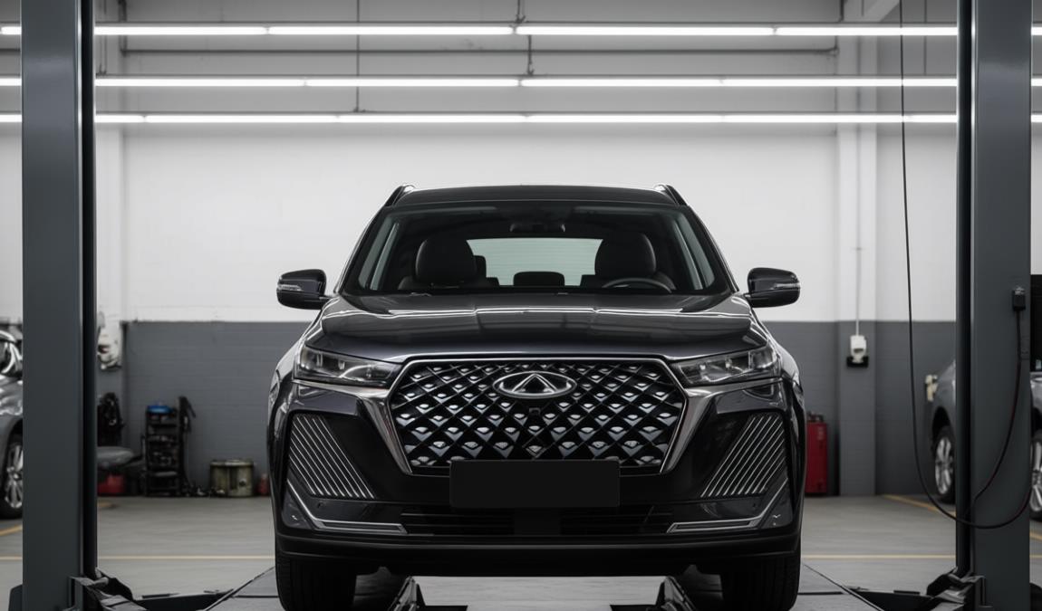 chery tiggo 7 pro max в автосервисе на ремонте