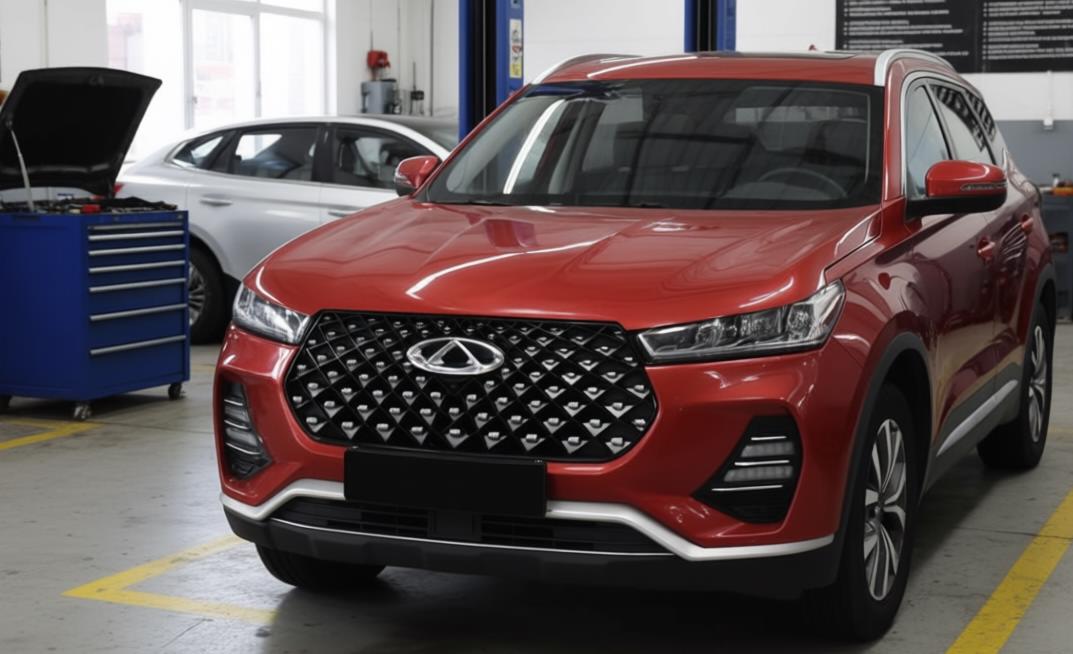 chery tiggo 7 pro в автосервисе на ремонте
