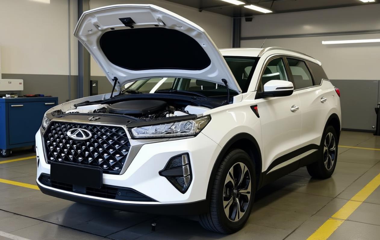 chery tiggo 7 pro max в автосервисе на обслуживании