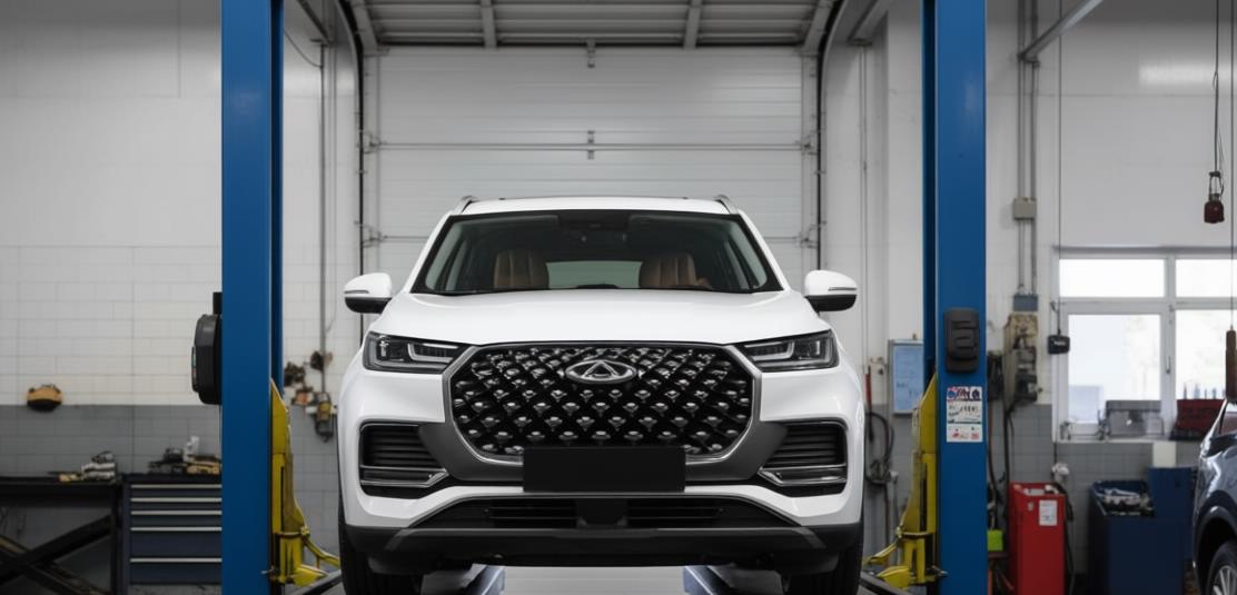 chery tiggo 8 pro max в автосервисе на ремонте