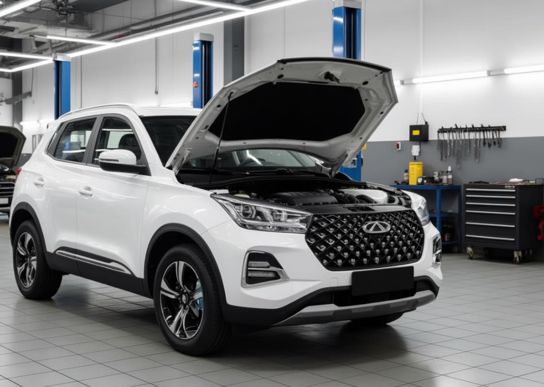 chery tiggo 4 pro в автосервисе на обслуживании