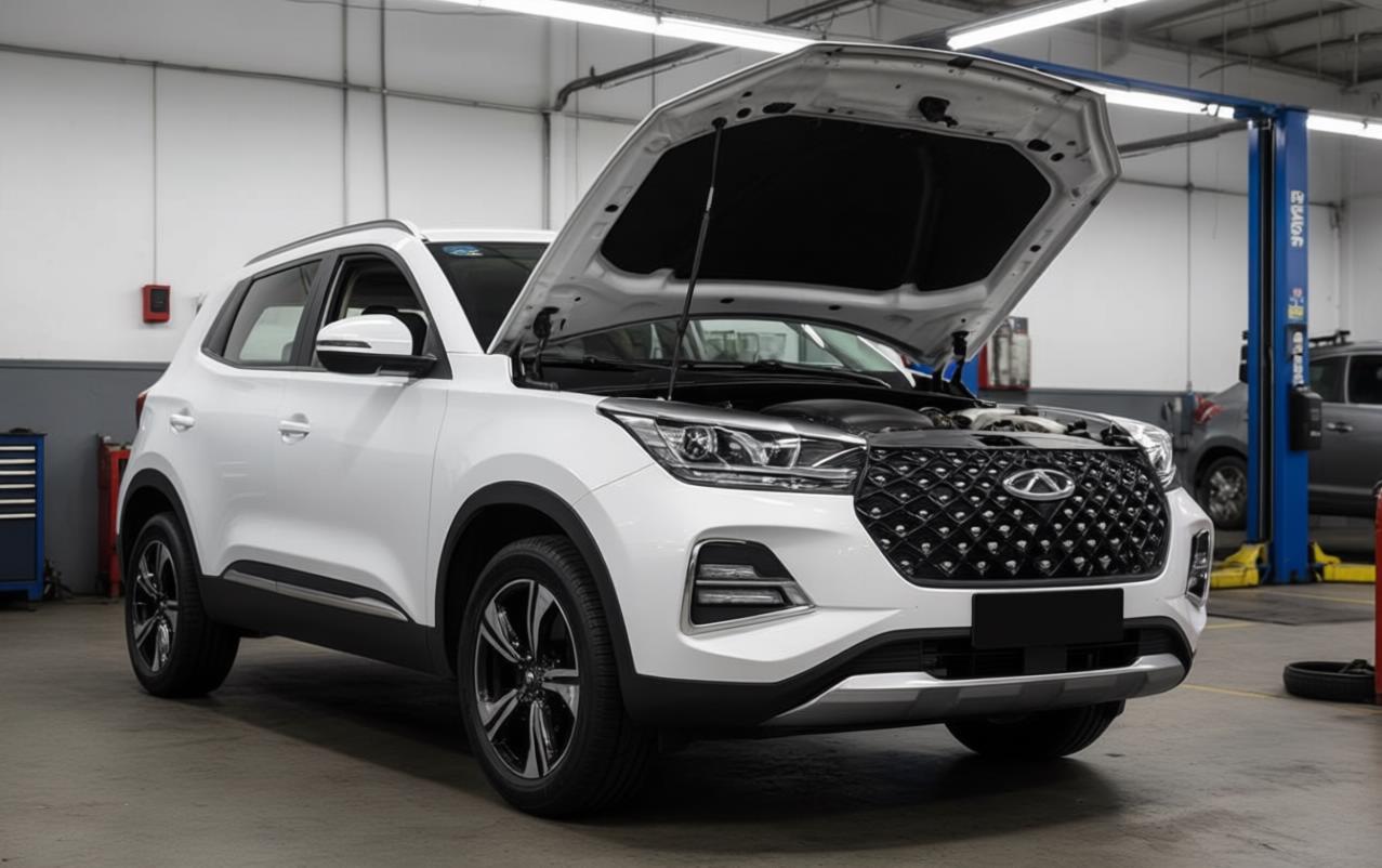 chery tiggo 4 pro в автосервисе на обслуживании