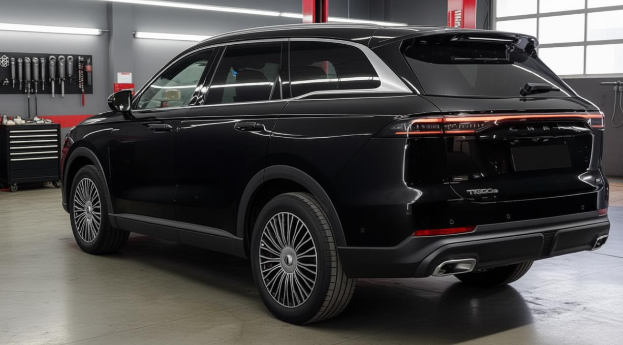 chery tiggo 9 в автосервисе на ремонте