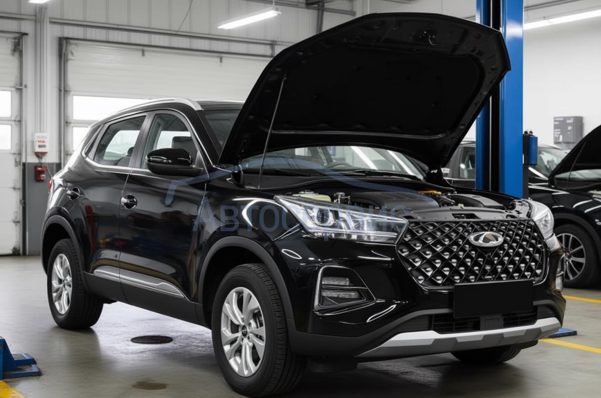 автомобиль Chery в автосервисе на обслуживании